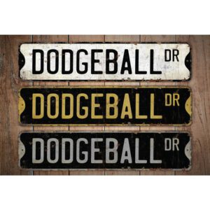 Dodgeball-Premium-Quality-Rustic-Metal-Sign-Images