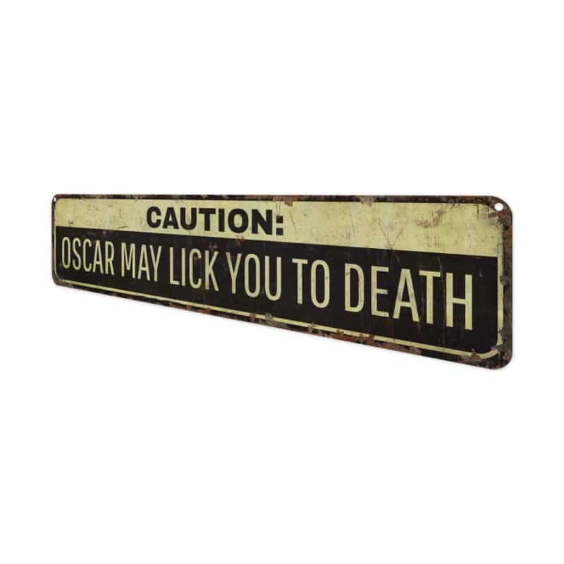 Dog-Caution-Sign-Premium-Quality-Rustic-Metal-Sign-4