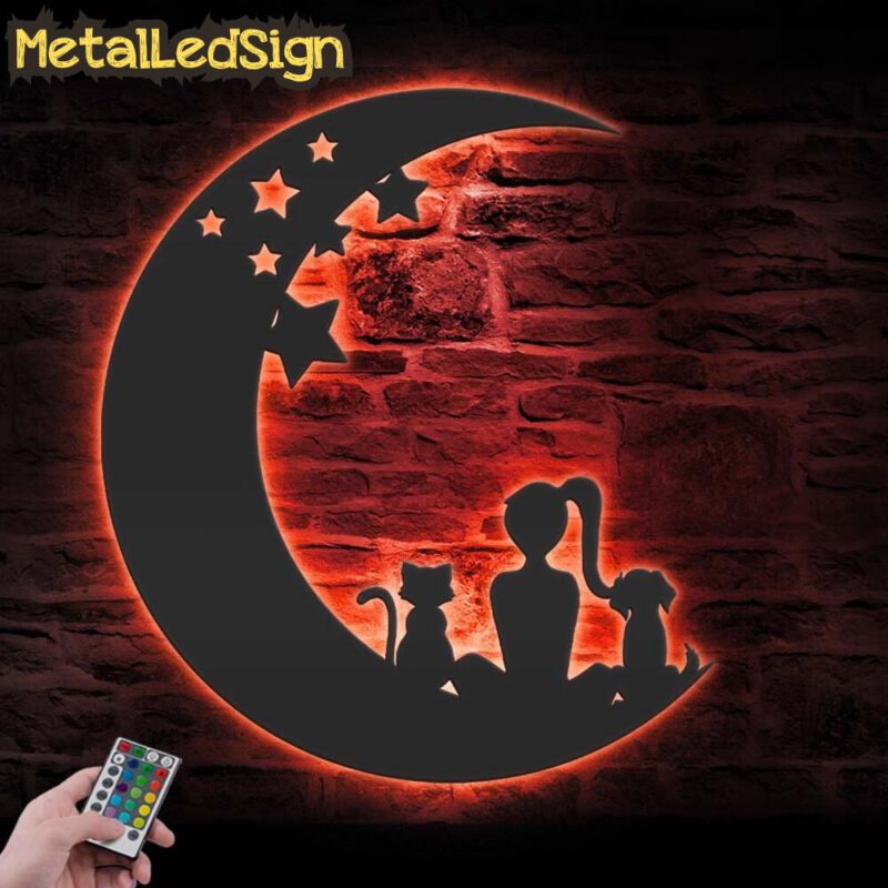 Dog-Girl-Cat-On-The-Moon-Metal-Wall-Art-with-LED-Light-5.jpg