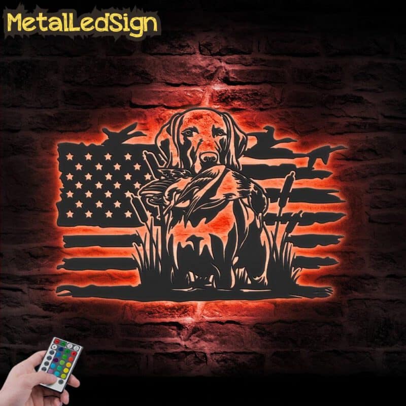 Dog-Hunting-US-Flag-Metal-Wall-Art-LED-Light-5.jpg