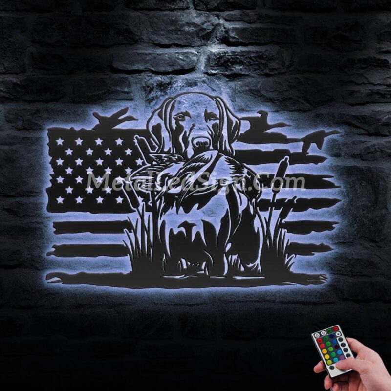 Dog-Hunting-Us-Flag-Metal-Wall-Art-Led-Light-3-1