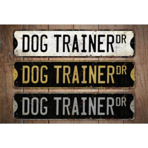 Dog-Trainer-Premium-Quality-Rustic-Metal-Sign-Images