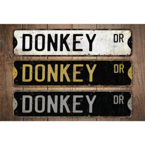 Donkey-Premium-Quality-Rustic-Metal-Sign-Images