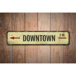 Downtown-Sign-Premium-Quality-Rustic-Metal-Sign-Images