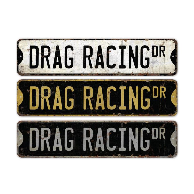 Drag-Racing-Sign-Premium-Quality-Rustic-Metal-Sign-2