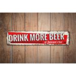 Drink-More-Beer-Sign-Premium-Quality-Rustic-Metal-Sign-Images