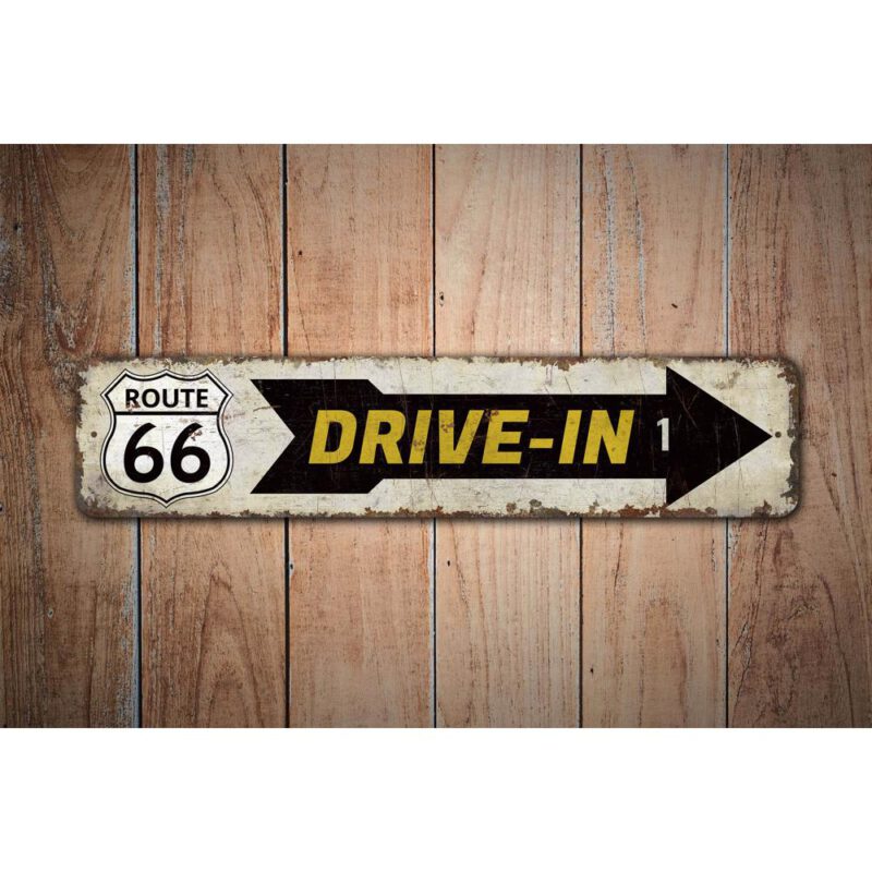 Drive-In-Sign-Premium-Quality-Rustic-Metal-Sign-Images