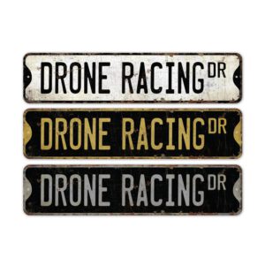 Drone-Racing-Premium-Quality-Rustic-Metal-Sign-2