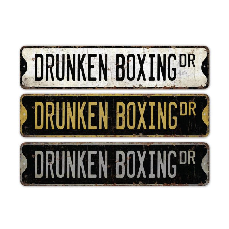 Drunken-Boxing-Premium-Quality-Rustic-Metal-Sign-2