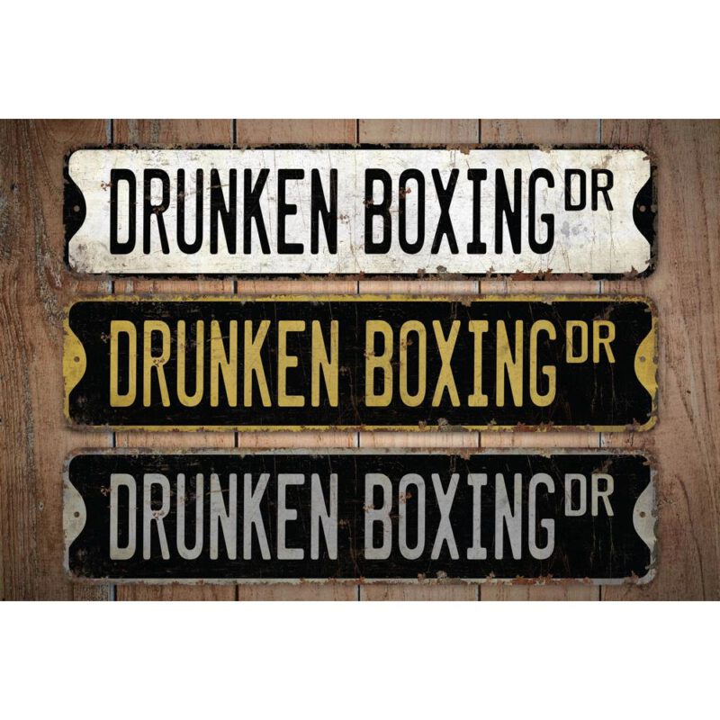 Drunken-Boxing-Premium-Quality-Rustic-Metal-Sign-Images