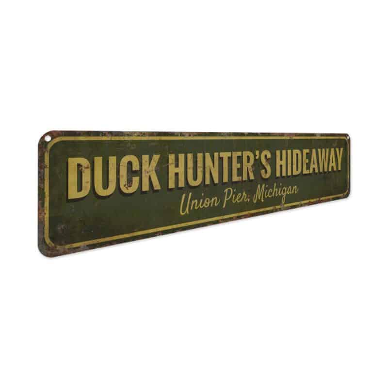 Duck-Hunters-Hideaway-Premium-Quality-Rustic-Metal-Sign-3