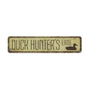 Duck-Hunters-Lane-Premium-Quality-Rustic-Metal-Sign-2