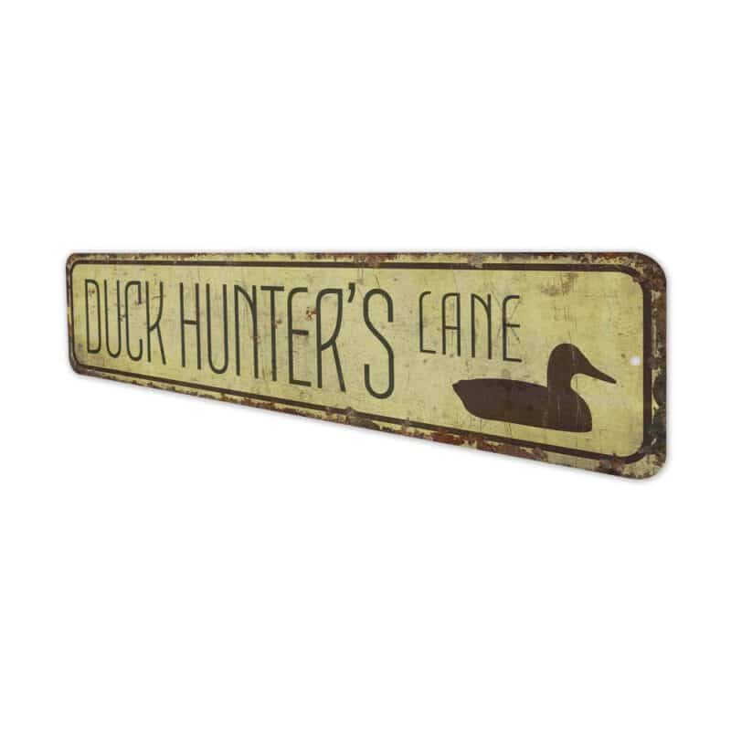 Duck-Hunters-Lane-Premium-Quality-Rustic-Metal-Sign-4