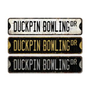 Duckpin-Bowling-Premium-Quality-Rustic-Metal-Sign-2