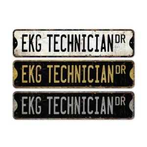 EKG-Technician-Premium-Quality-Rustic-Metal-Sign-2