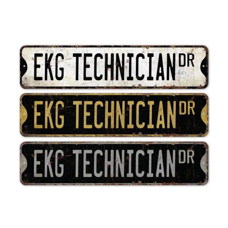 EKG-Technician-Premium-Quality-Rustic-Metal-Sign-2