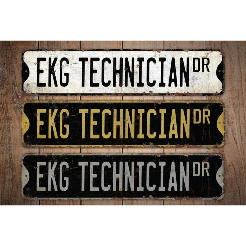 EKG-Technician-Premium-Quality-Rustic-Metal-Sign-Images