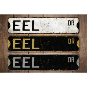 Eel-Premium-Quality-Rustic-Metal-Sign-Images