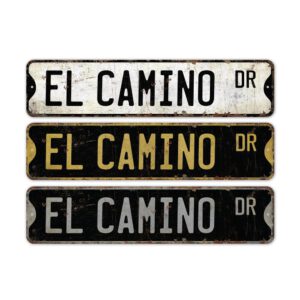 El-Camino-Sign-Premium-Quality-Rustic-Metal-Sign-2