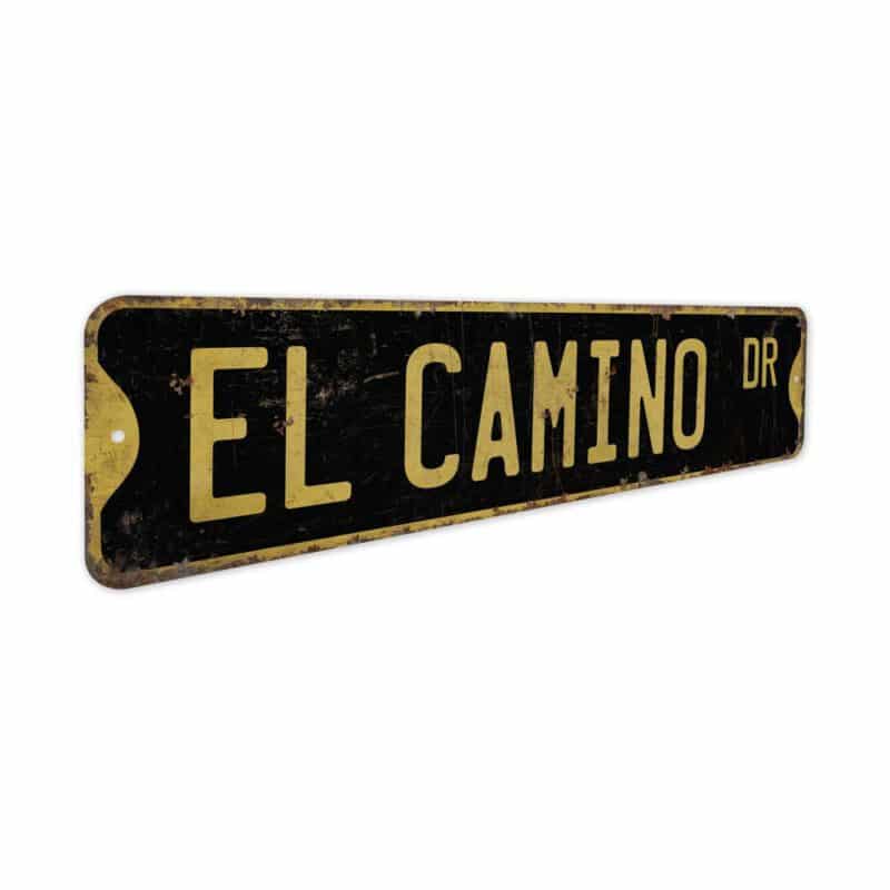 El-Camino-Sign-Premium-Quality-Rustic-Metal-Sign-5