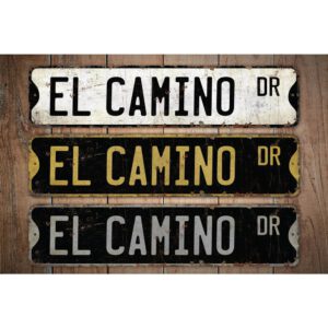 El-Camino-Sign-Premium-Quality-Rustic-Metal-Sign-Images