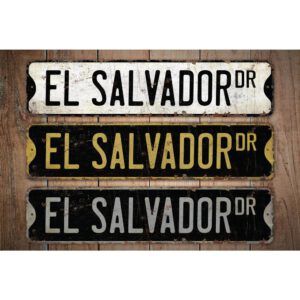 El-Salvador-Premium-Quality-Rustic-Metal-Sign-Images