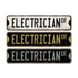 Electrician-Premium-Quality-Rustic-Metal-Sign-2