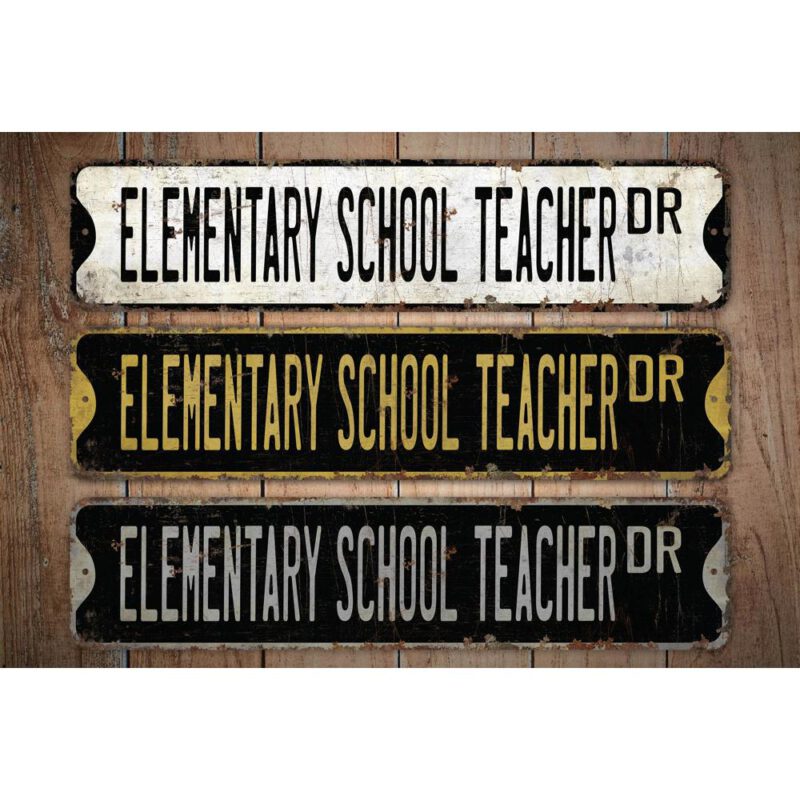 Elementary-School-Teacher-Premium-Quality-Rustic-Metal-Sign-Images