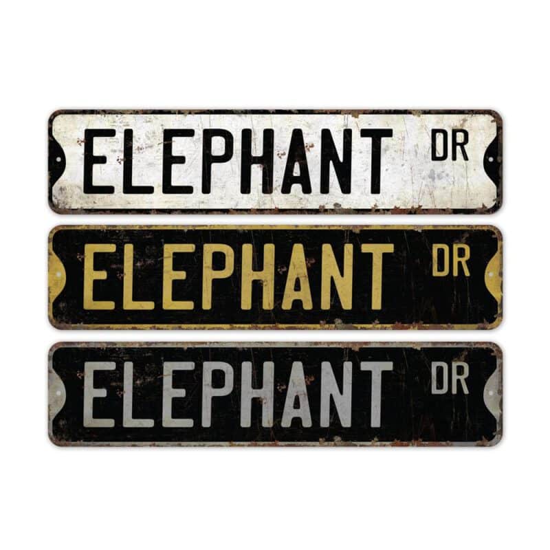 Elephant-Premium-Quality-Rustic-Metal-Sign-2