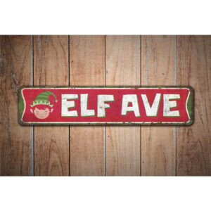 Elf-Avenue-Sign-Premium-Quality-Rustic-Metal-Sign-Images-1