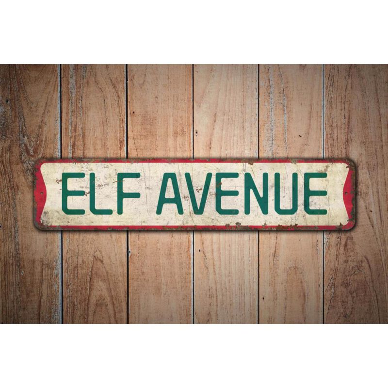 Elf-Avenue-Sign-Premium-Quality-Rustic-Metal-Sign-Images