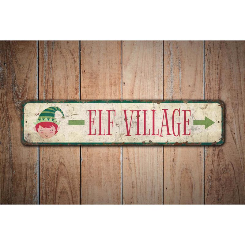 Elf-Village-Decor-Premium-Quality-Rustic-Metal-Sign-Images