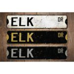 Elk-Premium-Quality-Rustic-Metal-Sign-Images