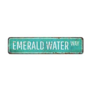 Emerald-Water-Sign-Premium-Quality-Rustic-Metal-Sign-2