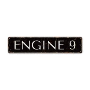 Engine-9-Sign-Premium-Quality-Rustic-Metal-Sign-2-1