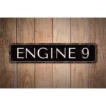 Engine-9-Sign-Premium-Quality-Rustic-Metal-Sign-Images-1