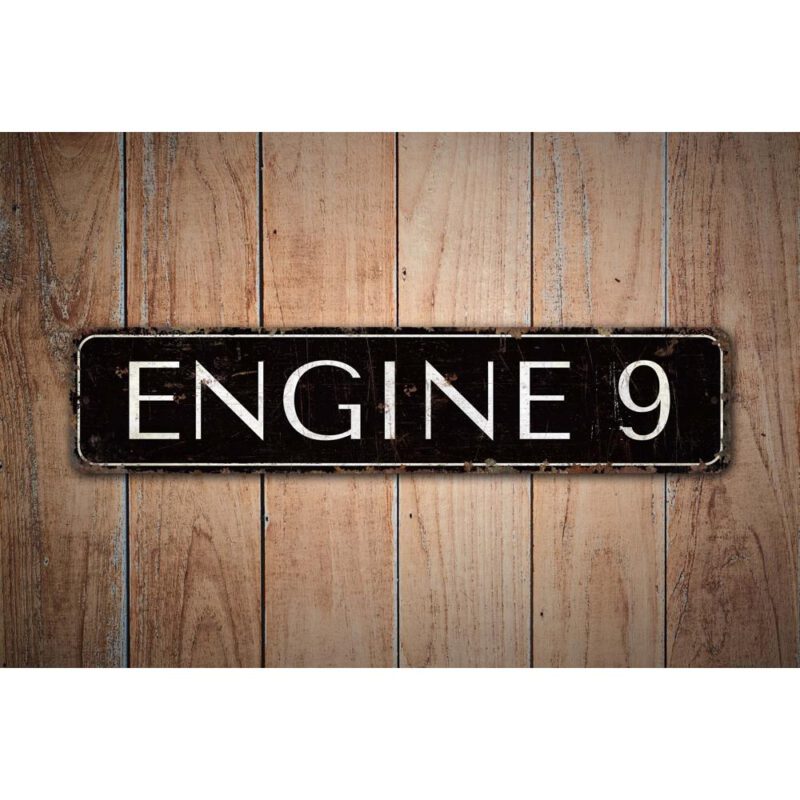 Engine-9-Sign-Premium-Quality-Rustic-Metal-Sign-Images-1