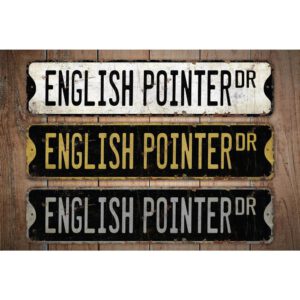 English-Pointer-Premium-Quality-Rustic-Metal-Sign-Images