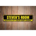 Enter-at-Your-Own-Risk-Premium-Quality-Rustic-Metal-Sign-Images-1