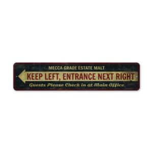 Entrance-Arrow-Next-Premium-Quality-Rustic-Metal-Sign-2