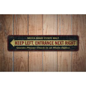 Entrance-Arrow-Next-Premium-Quality-Rustic-Metal-Sign-Images