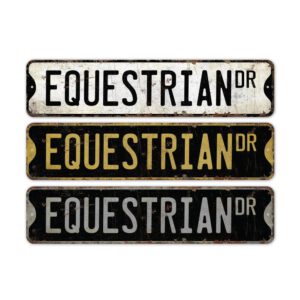 Equestrian-Premium-Quality-Rustic-Metal-Sign-2