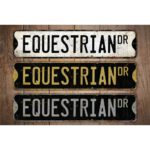 Equestrian-Premium-Quality-Rustic-Metal-Sign-Images