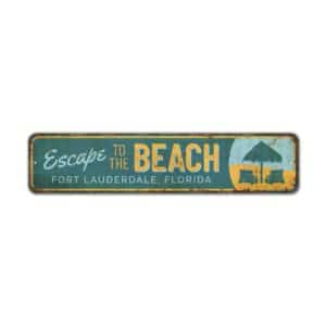 Escape-to-the-Beach-Premium-Quality-Rustic-Metal-Sign-2