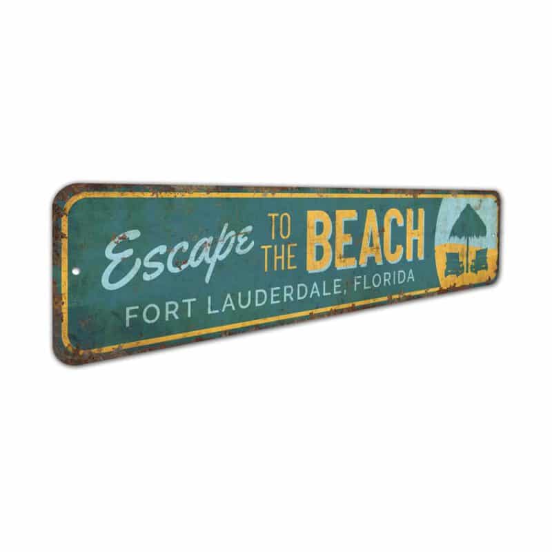 Escape-to-the-Beach-Premium-Quality-Rustic-Metal-Sign-3