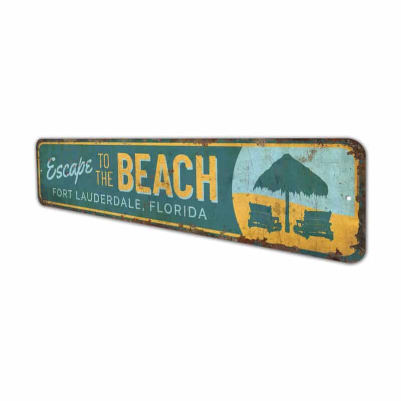 Escape-to-the-Beach-Premium-Quality-Rustic-Metal-Sign-4