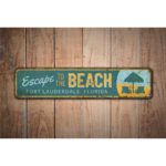 Escape-to-the-Beach-Premium-Quality-Rustic-Metal-Sign-Images