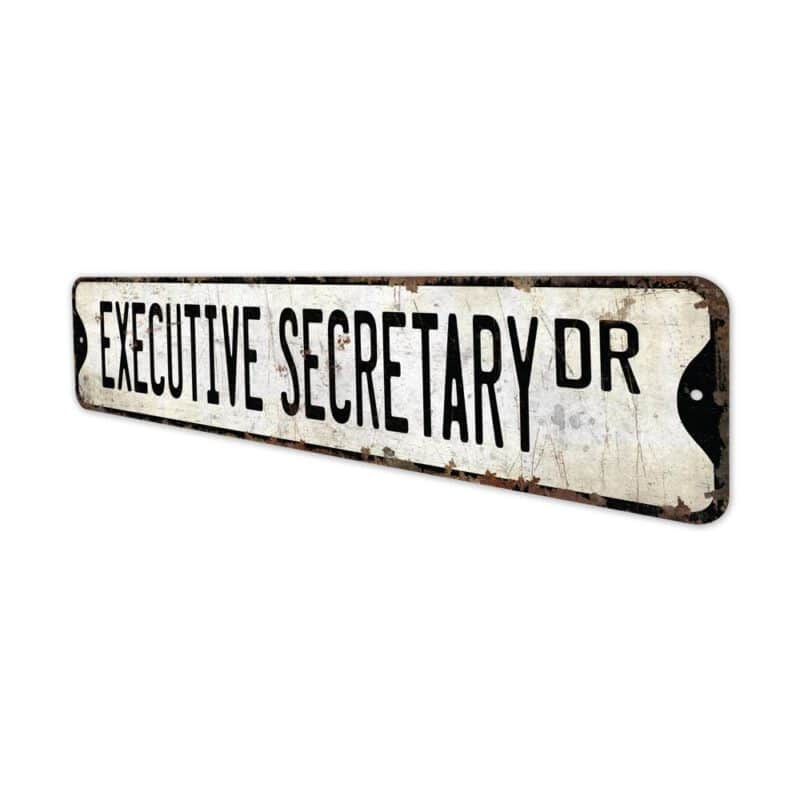 Executive-Secretary-Premium-Quality-Rustic-Metal-Sign-4