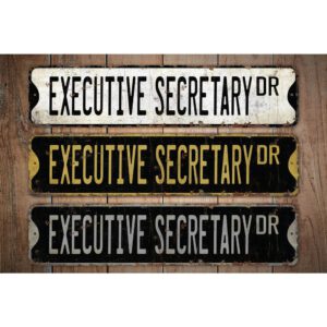 Executive-Secretary-Premium-Quality-Rustic-Metal-Sign-Images