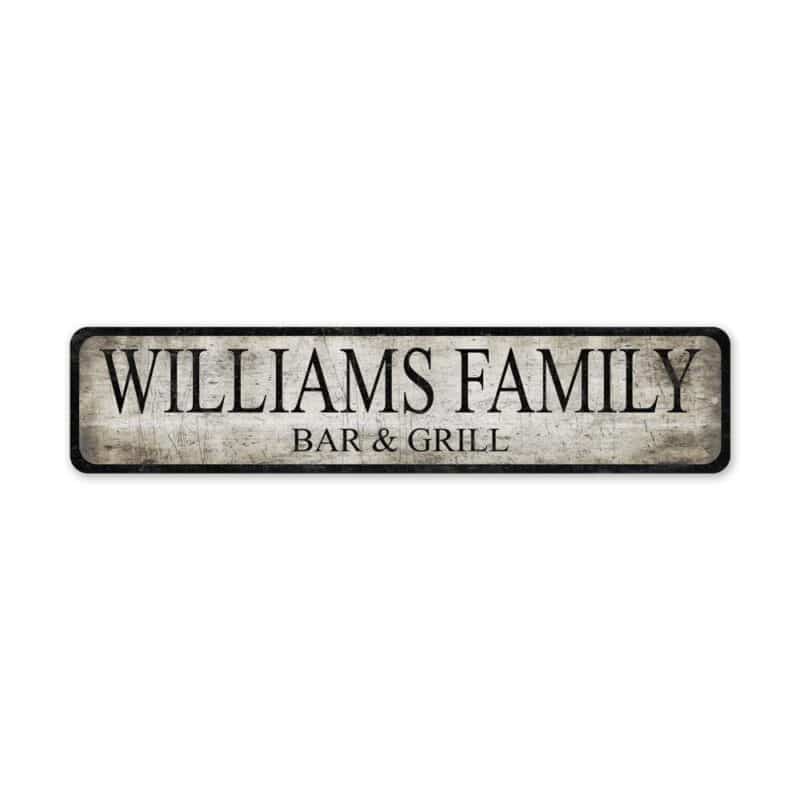 Family-Bar-And-Grill-Premium-Quality-Rustic-Metal-Sign-2